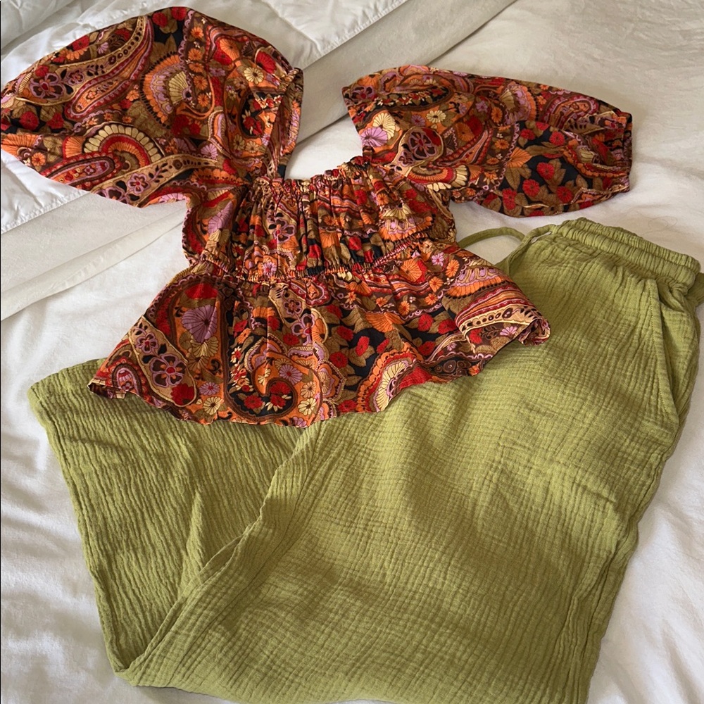 Avocado Green Ailani Pants